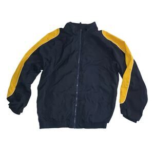 D.A.C. Athletic Club Boys Rain Jacket Full Zip Lined Rainwear Blue Size 16 B001